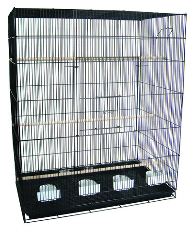 YML 36'' Steel Flat Top Breeder Bird Cage with Perch & Reviews | Wayfair