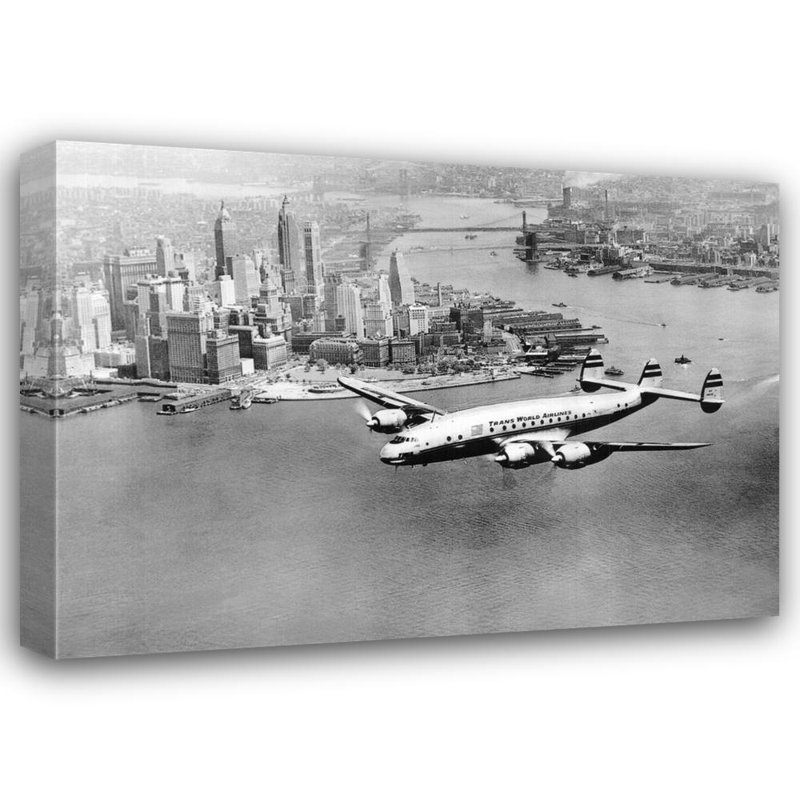 Lockheed Constellation, New York, 1950, H 17 po x l 24 po
