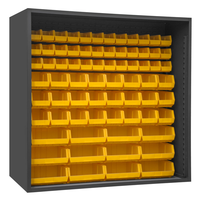 Rayonnage Rachal, Jaune, H 72 po x l 72 po x P 24,31 po