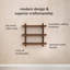 Tablettes murales en bois massif Francis-1833175191