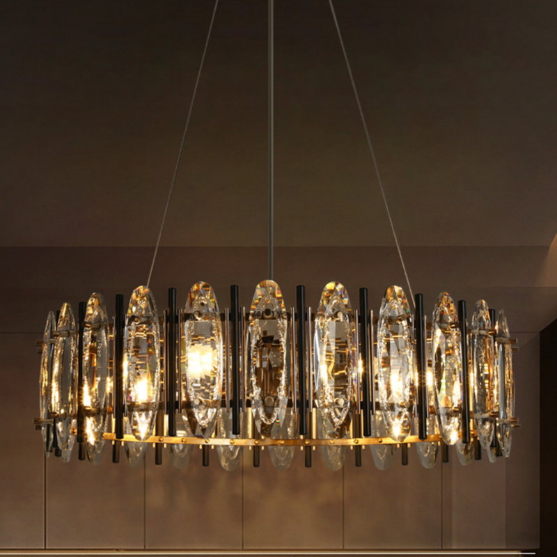 Lustre en cristal 6 lumières à intensité variable Adyanna
