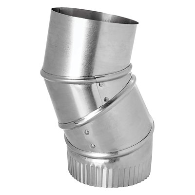 Lambro® 4-In. 90° Aluminum Adjustable Elbow, 2310