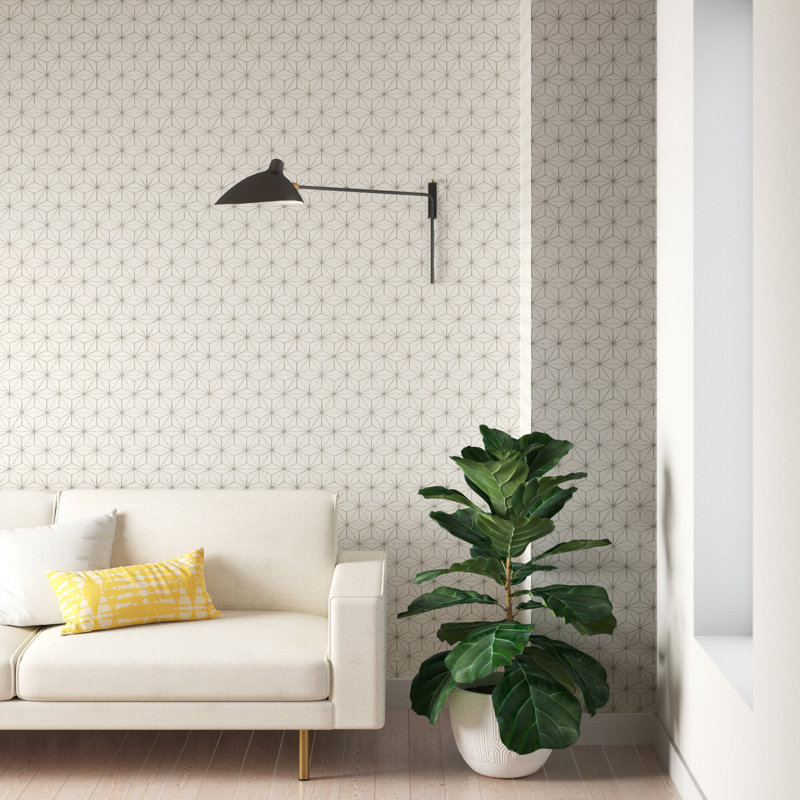 Rouleau de papier peint L 396 pi x l 20,5 po Mistral, Gris