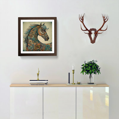 Horse Paisley No.4 - Framed Print