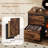 Fireplace TV Stand with 4 Fabric Drawers, Entertainment Center with Fireplace, TV Stand Dresser, TV Console Table for 75 inch TV, for Living Room, Bedroom