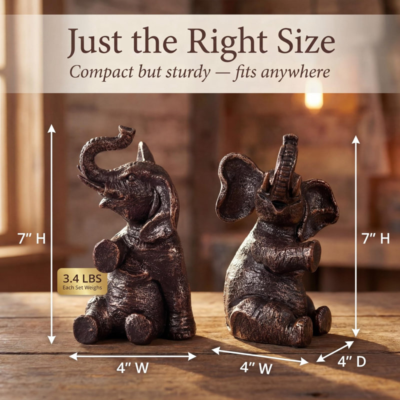 Elephant Bookends