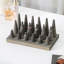 Tabletop Gray Wood Ring Holder