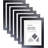 Picture Frame - Set of 6 with Mat-79322734