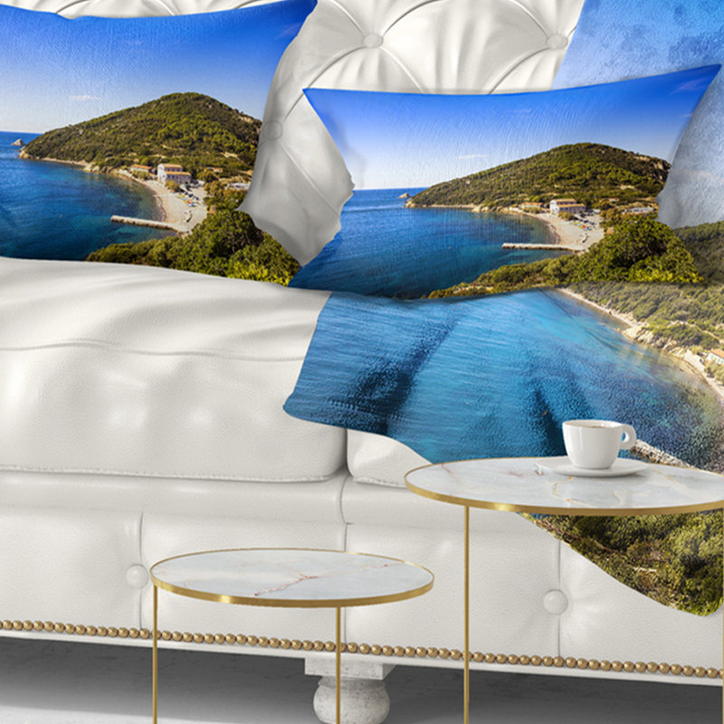 Coussin lombaire elba island mer shore
