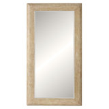 Citrine Rectangle Linen Beveled Mirror