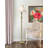 Patrick Henry 62" Satin Antique Brass Floor Lamp
