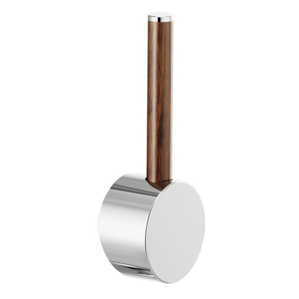 Odin® Bar Faucet with Square Spout, Polished Chrome, Wood Lever