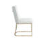 Chaises de salle à manger, chaise d'appoint rembourrée en velours, pieds en métal-2054760521