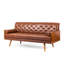 Canapé Adelaide Mid-Century moderne capitonné avec coussins décoratifs
