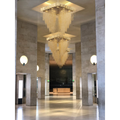 18 - Light LED Geometric Chandelier