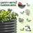 Rokesha Galvanized Raised Garden Beds Outdoor, Oval Round Metal Planter Box (Quartz Gray)-1010096097