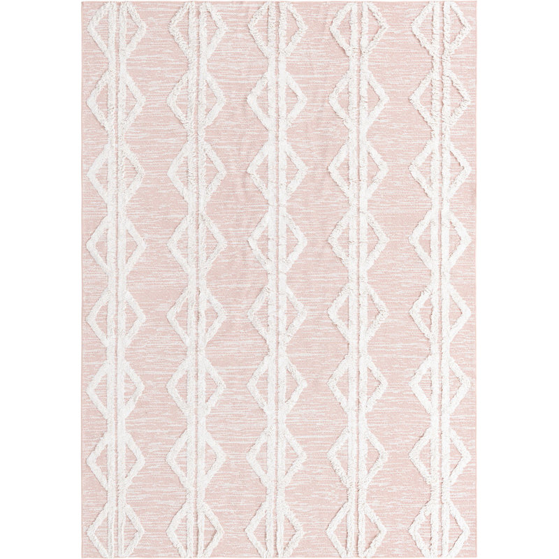 Dudziak Cotton Striped Indoor Rug, Rectangle 6'4" x 9'