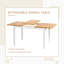 Timothee Extendable Solid Wood Base Dining Table