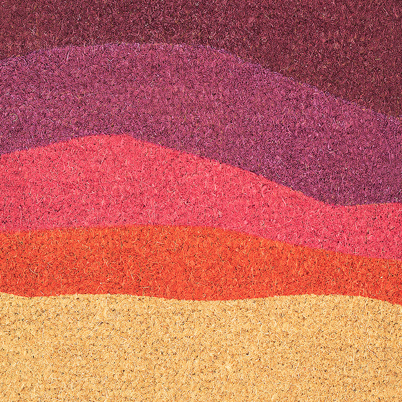Paillasson Teshika Shades of Dawn, 18" x 60" - Non Slip, Shades of Dawn - Red Multi