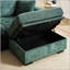 Canapé d'angle moderne en chenille avec deux ports USB et pouf de rangement spacieux pour un confort optimal dans votre salon.-1960165058
