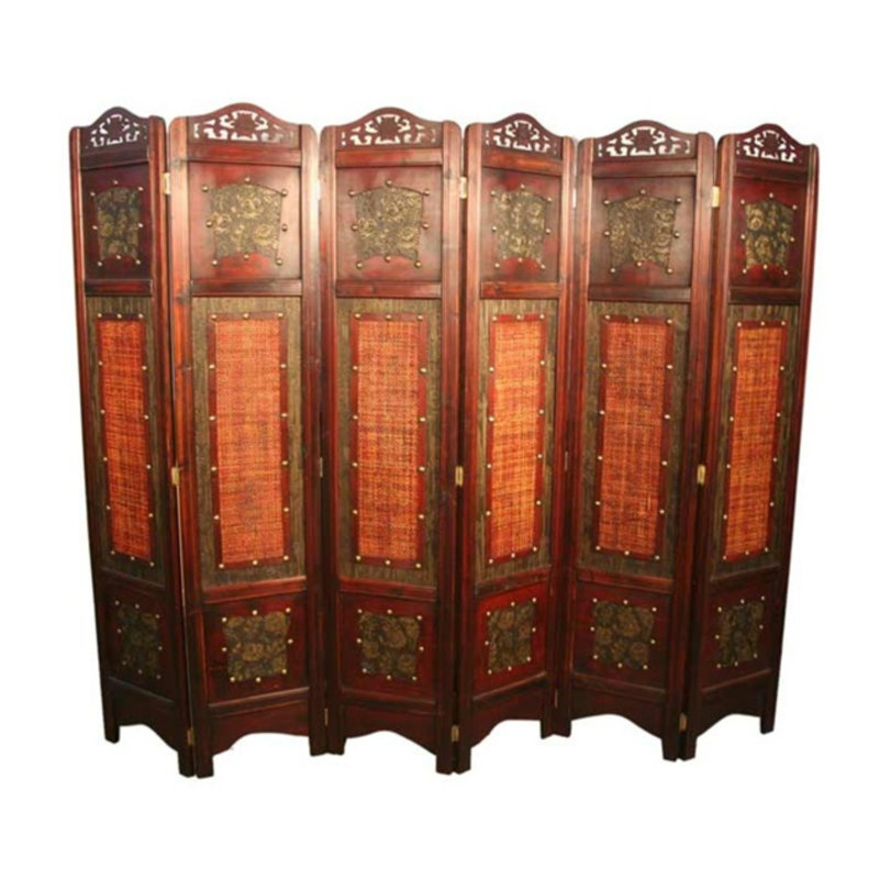 96 " W x 72 " H 6 - Panel Solid Wood Folding