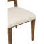 Chaise à dossier arqué en bois - cacao / sable blanc (ensemble de 2)-1921094789