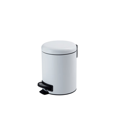 Therrien Steel Step On Kitchen Trash Can