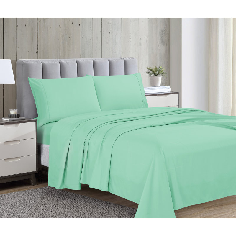 Swift Home Ultra-Soft 4-Piece Sheet Set - Essential 1800 Series Microfiber - Fits Mattress up to 14" Thick - Peach Fuzz, Durable, Easy Care