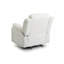 Élégant fauteuil inclinable blanc avec accoudoirs rembourrés-2086367645