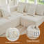 Canapé modulaire surdimensionné en forme de U de 137,9 po, canapé de nuage modulaire compressé avec mousse à mémoire de forme, aucun assemblage requis-1514411717