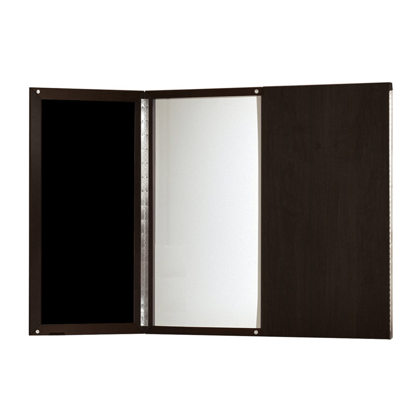 Medina Series Enclosed Whiteboard, 48 x 48, Mocha