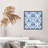 Abstract Blue Damask Pattern III Classical Unframed Art Print-1937124403