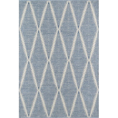 Tapis géométrique à tissage plat fabriqué à la main River