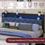  Lit plateforme tapissier Jeshaiah avec deux tiroirs et multiprise-1624749907