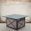 Table de foyer d'extérieur au propane en aluminium H 25 po x l 42,99 po