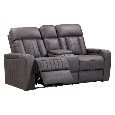 Power Reclining Console Loveseat