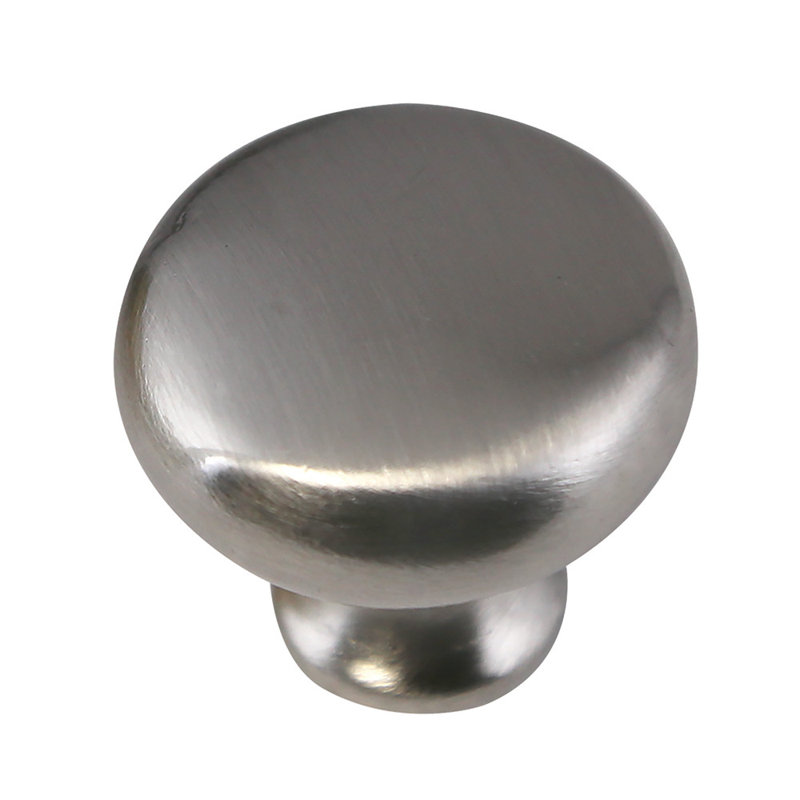 Design House 564567 1.25-inch Mushroom Cabinet Knob, Satin Nickel, 5-Pack, Satin Nickel
