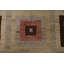 Tapis beige en laine noué à la main de conception unique 8 pi 0 po x 9 pi 10 po New Age