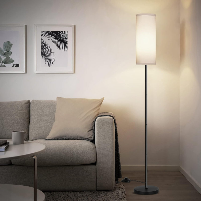 Lampe sur pied mate 61,5 po Imke, Blanc