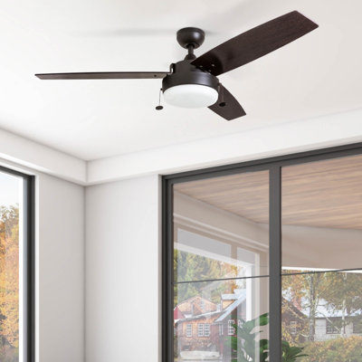 Ventilateur de plafond 52 po avec lumière DEL Statham