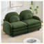 Canapé modulaire en tissu avec dossier incurvé et coussins lombaires Green Teddy-1283751981