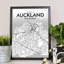 Auckland City Map - No Frame Print-1777530556