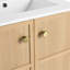 Meuble-lavabo de salle de bain de 61 cm (24 po) en contreplaqué de chêne - Moderne et fonctionnel, fabriqué avec des matériaux de qualité pour une durabilité accrue