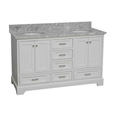 Larosa 60'' Double Bathroom Vanity with Top