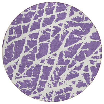 Kyrie Washable Abstract Indoor / Outdoor Rug