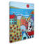 « seaside cat », reproduction d’impression sur toile tendue-21858079