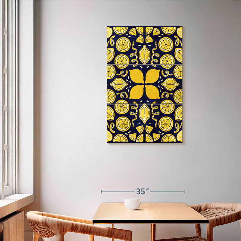 Bleu citron Kerner Otomi, H 57 po x l 36 po