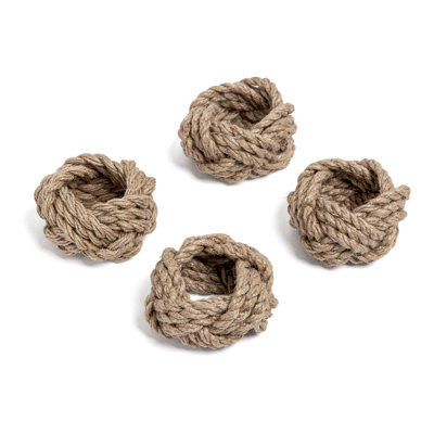 Over and Back Woven Rope Napkin Rings