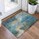Machine Washable Indoor/Outdoor Xhevrie Teal Rug