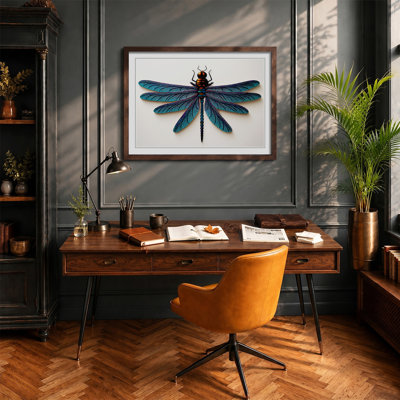 Modern Dragonfly - Framed Print